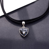 Necklace for Women Short Clavicle Chain Women Crystal Pendant Necklace Elegant Choker Leather Chain Jewelry Wholesale daiiibabyyy
