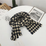 Women 100% Cashmere Scarf Classic Plaid Luxury Brand Woman Scarf Winter Literary Style Women Long Shawl 70X200 CM Adult daiiibabyyy