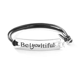 2021 New Engraved Leather Bracelet For Men Black Color customize Stainless Steel Bracelets For Women Men ID Bracelet Gift Party daiiibabyyy