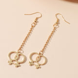 New Fashion Water Drop Symbol Pendant Cartilage French Zircon Drop Dangle Earrings Jewelry for Cool Women Girl Friendship Gifts daiiibabyyy