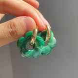 Lost Lady Korean Fashion Cute Resin Small Flower Drop Earrings For women Statement Pendant Earring Girl 2022 Fashion Jewelry daiiibabyyy