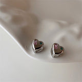 2021 New Fashion Metal Zircon Pentagonal Star Love-Heart EarClip For Women Girls Korean Personality Simplicity All-match Jewelry daiiibabyyy