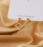 2021 New Trendy Diamond hollow Earrings Temperament Women for Wedding Party Girlfriend Gift Fashion Jewelry daiiibabyyy