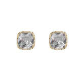 Daiiibabyyy Korean Fashion Female Luxury Crystal Zirconia Earrings Vintage Stone Jewelry Simple Small Stud Earrings For Women Girl Gifts