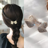 Hair Clips for Women Fashion Charm Bow Pearl Hairpin Simple Tassel Crystal Hair Pin Accessories for Women Jewelry Wholesale daiiibabyyy