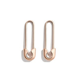 New Arrival Fashion Geometric Pin Crystal Charm Drop Earrings For Women Europe and America Punk Jewelry Trendy Statement Earring daiiibabyyy