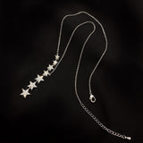 Necklace for Women Light Luxury Crystal Star Necklace Simple Fashion Clavicle Chain New Necklace  Jewelry Wholesale daiiibabyyy