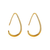 New Hot Sale Fashion Metal Drop Earrings for Women Vintage Water Droplets Hoop Earrings 2022 Trend Korean Fashion Jewelry Gift daiiibabyyy
