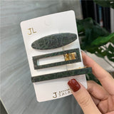 New 3PCS/Set Fashion Pearls Acetate Geometric Hair Clips For Women Girls Headband Sweet Hairpins Barrettes Hair Accessories Set daiiibabyyy