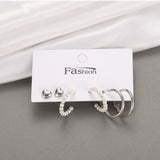 Women's Earrings Set Butterfly Leopard Earrings For Women Bohemian Fashion Jewelry 2022 Geometric Crystal Heart Stud Earring daiiibabyyy