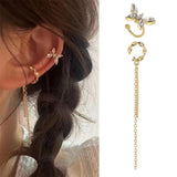Long Tassel Drop Butterfly Heart Earrings Silver Gold Color 2022 Fashion Hanging Women Earrings Summer Jewelry Girls Party Gift daiiibabyyy