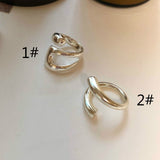 Trendy Metal Silver Color Women Ring Creative Hollow Irregular Geometry Open Adjustable Rings for Women Engagement Party Jewelry daiiibabyyy
