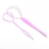 Popular 1SET Ponytail Creator Plastic Loop Styling Tools Black Topsy Pony Topsy Tail Clip Hair Braid Maker Styling Tool Fashion daiiibabyyy