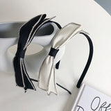 Fashion Spring Summer Hairband For Women Korean Style Elegant Bowknot Hair Accessories Casual Classic Nice Black White Hair Hoop daiiibabyyy