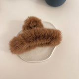 Fashionable Hair Clip Simplicity Plush Catch Clips Shark Clips Catch The Back Of The Head Hair Catch Shark Clip Hair Accessories daiiibabyyy