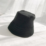 Wool Winter Bucket Hat Panama Women Men Bob Hip Hop Cap Gorros Solid Color Unisex Cotton Caps Man Fishing Bucket Flat Hat daiiibabyyy