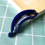 Elegant Banana Shape Hair Clips Sweet Candy Colors Hair Claw Women Girls Ponytail Holder Hairpins Fashion Hair Accessories daiiibabyyy