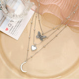 Original Moon Lady Clavicle Chain Girl Love Necklace Simple Creative Butterfly Pendant Necklace Fashion 2022 daiiibabyyy