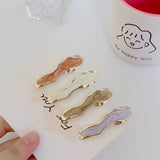 Korean Distressed Vintage Hairpin2021 New Irregular Pattern Hairpin For Women Girls Fashion Personality Bangs Clip Duckbill Clip daiiibabyyy