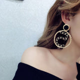 Fashion Famous Luxury Brand Designers Simulated pearls Letter 5 Long Charm Dangle Earrings Brincos For Women daiiibabyyy