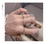 Rings for Women 7 Piece Rings Set Fashion Simple Exquisite Double Layer Pearl Bead Women Ring Jewelry Accessories Wholesale daiiibabyyy