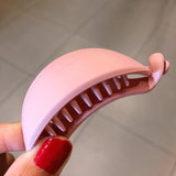 1PC Matte Banana Hair Clips for Women Hairpin Korean Hairclips Hair Barrette Ponytail Holder Girls Hair Accessories Hairgrips daiiibabyyy