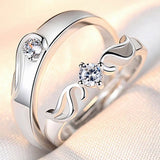 Classic Couple Rings For Men Women CZ Stone Trendy Wedding Lovers' Ring Jewelry Romantic Valentine's Day Present Ring Accessory daiiibabyyy