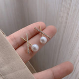 2021 New Temperament Fashion Earrings For Women Luxurious Simulation Pearl Retro Ins Earrings Exquisite Trend Jewelry Gift Party daiiibabyyy