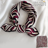 50x50cm Square Silk Hair Scarf Women Headband Fashion Print Neck Scarfs Office Hair Band Hand Kerchief Female Bandana daiiibabyyy