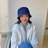 Washed Cowboy Fisherman's Hat women Outdoor Sun Hat Four Seasons Section Fashion wild Bucket Hats casquette daiiibabyyy