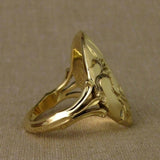 Elegant Woman Fashion Gold Color Carved Flower and Bird Rings for Women Bridal Anniversary Engagement Wedding Ring Jewelry daiiibabyyy