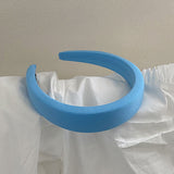 New Fashion Western Style Solid Colors Thicken Padded Headband Bezel Turban Women Hairbands Girls Accessories Headwear INS daiiibabyyy