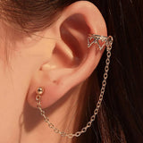 Crown U-shaped Ear Clips Hollow Butterfly Etro Earrings For Women Pendientes Mujer Long Earrings Piercing Ear Cuffs Clip daiiibabyyy
