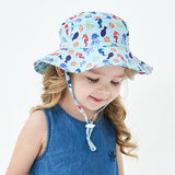 Daiiibabyyy Fashion Spring Sun Bucket Hat Girls Boys Summer Visor Children Wide Brim Big Felt Hat Kids Beach Hat For 2-8 Years Old