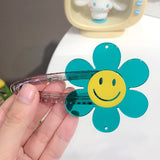 Transparent Arcylic Smile Sunflower Candy Color Babe Clip Duckbill Clip Hairpin 2021 Summer Hair Accessories For Women Girls daiiibabyyy
