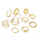 2021 New Simple Fashion Personality Ring For Women Hip Hop Jewelry Knuckle Set Creative Open Ring Neutral Wearing Gift Banquet daiiibabyyy