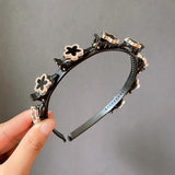 Alice Pearls Elegant Hairbands Men Women Sports Headband Double Bangs Hairstyle Make Up Hairpins Fashion Hair Accessories daiiibabyyy