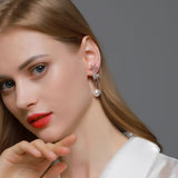 New Stylish Crystal Christmas Elk Stud Earrings For Women Fashion Zircon Deer Earring Girl New Year Party Jewelry Christmas Gift daiiibabyyy