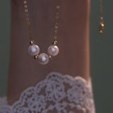 2022 New Simple Elegant Imitation Pearl Pendant Gold Choker Necklace For Woman Korean Fashion Jewelry Lady's Sexy Clavicle Chain daiiibabyyy