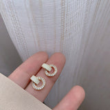 2021 New Temperament Fashion Earrings For Women Luxurious Simulation Pearl Retro Ins Earrings Exquisite Trend Jewelry Gift Party daiiibabyyy