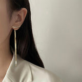 Earrings for Women Fashion Long Tassel Drop Earrings Simple Charm Couple Engagement Earrings Jewelry Accessories Wholesale daiiibabyyy