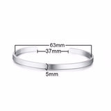 Daiiibabyyy Bangle Bracelet Men, Cuff Bracelets, Stainless Steel Bracelet, Dainty Brazalets, Minimalist Bracelet Jewelry, Cuffs Bangles