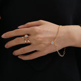 New European And American Personality Chain Ring For Women Punk Style Opening Ring Neutral Index Finger Fashion Jewelry Gift daiiibabyyy