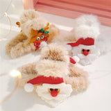 Fashion Christmas Plush Catch Clip Acrylic Hair Claws For Women Girls Santa Party Festival Hair Accessories Gift 2021 daiiibabyyy