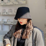 Wool Winter Bucket Hat Panama Women Men Bob Hip Hop Cap Gorros Solid Color Unisex Cotton Caps Man Fishing Bucket Flat Hat daiiibabyyy