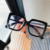 Clear Square Glasses Women Fashion Oversized Transparent Optical Glasses Frames Female Vintage Anti Blue Light Spectacle daiiibabyyy