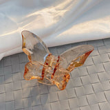 Crystal  Romantic Acrylic Butterfly Hair Claw  Trendy Back Of Head Hair Accessories  For Women Girls  Party Daily Collocation daiiibabyyy