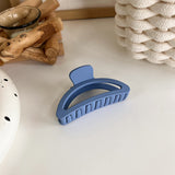 Vintage Klein Blue Hair Clips For Women Simple Geometric Matte Elegant Barrette Crab Hair Claws Hairpins Headwear Hair Accessori daiiibabyyy