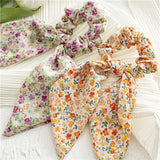 Korean Sweet Hair Rope Ties For Girls Women Ponytail Holder Hair Rings Accessories New Knotted Plaid Elastic HairBands Scrunchie daiiibabyyy