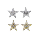 Daiiibabyyy New arrived irregularity Cz Star Earring for girl women sparking star stud Christmas Gift Jewelry